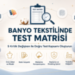 Banyo Tekstili Test Matrisi: 5 Kritik Değişken 3 Banyo Tekstili Test Matrisi: 5 Kritik Değişken